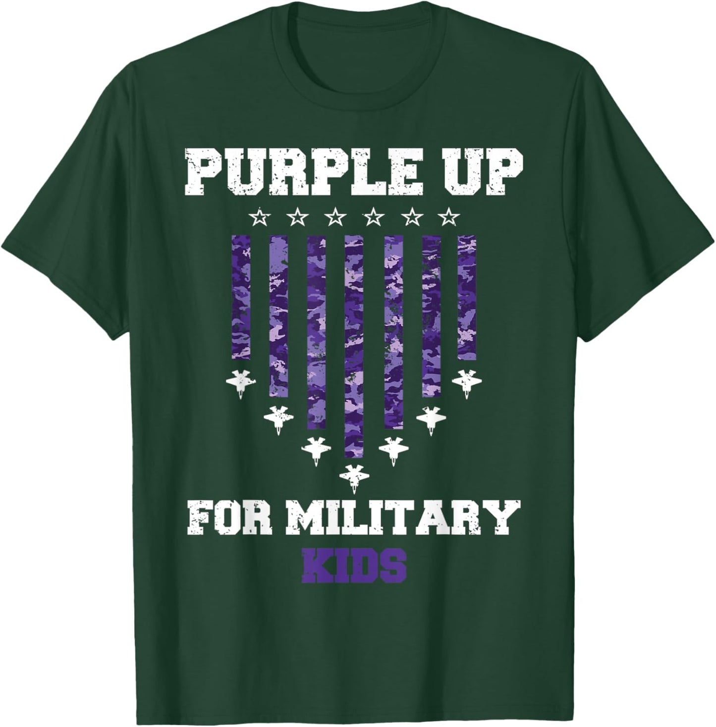Purple Up For Military Kids Air Force 2024 T-Shirt - T-Shirt | Forest