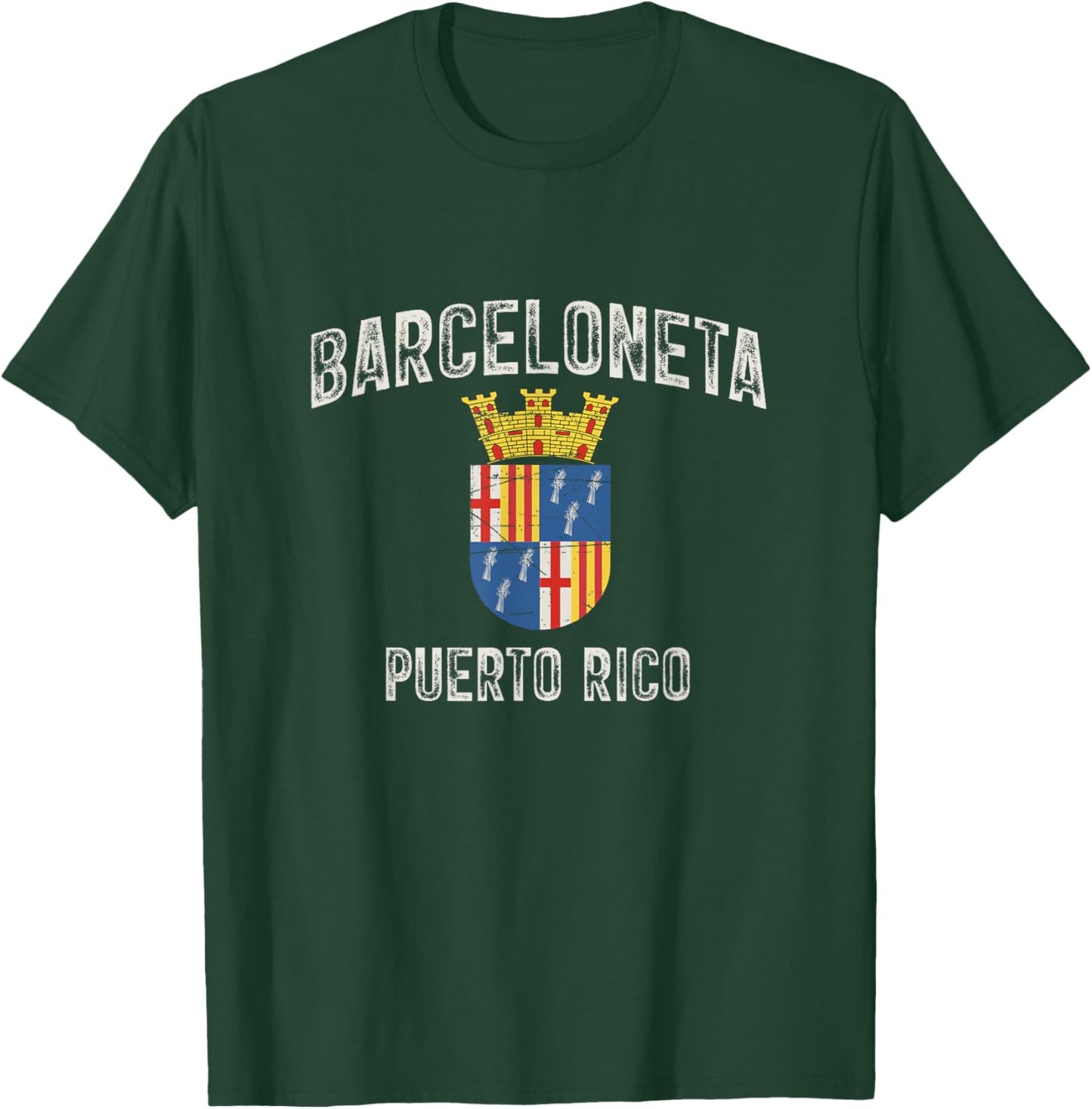 Barceloneta City in Puerto Rico, Barceloneta Armorial T-Shirt - T-Shirt | Forest