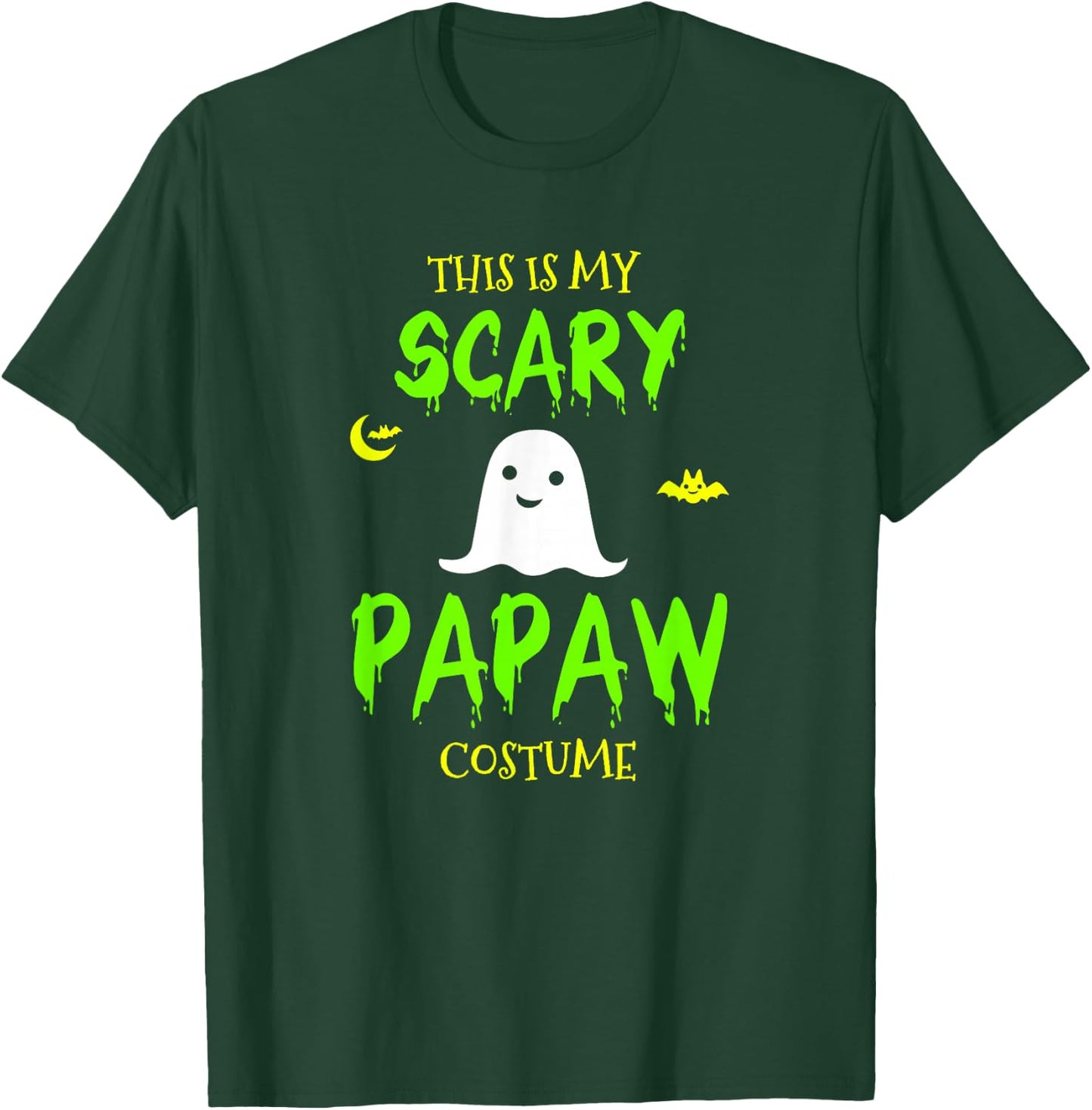 This Is My Scary Papaw Costume Halloween Lazy Easy T-Shirt - T-Shirt | Forest