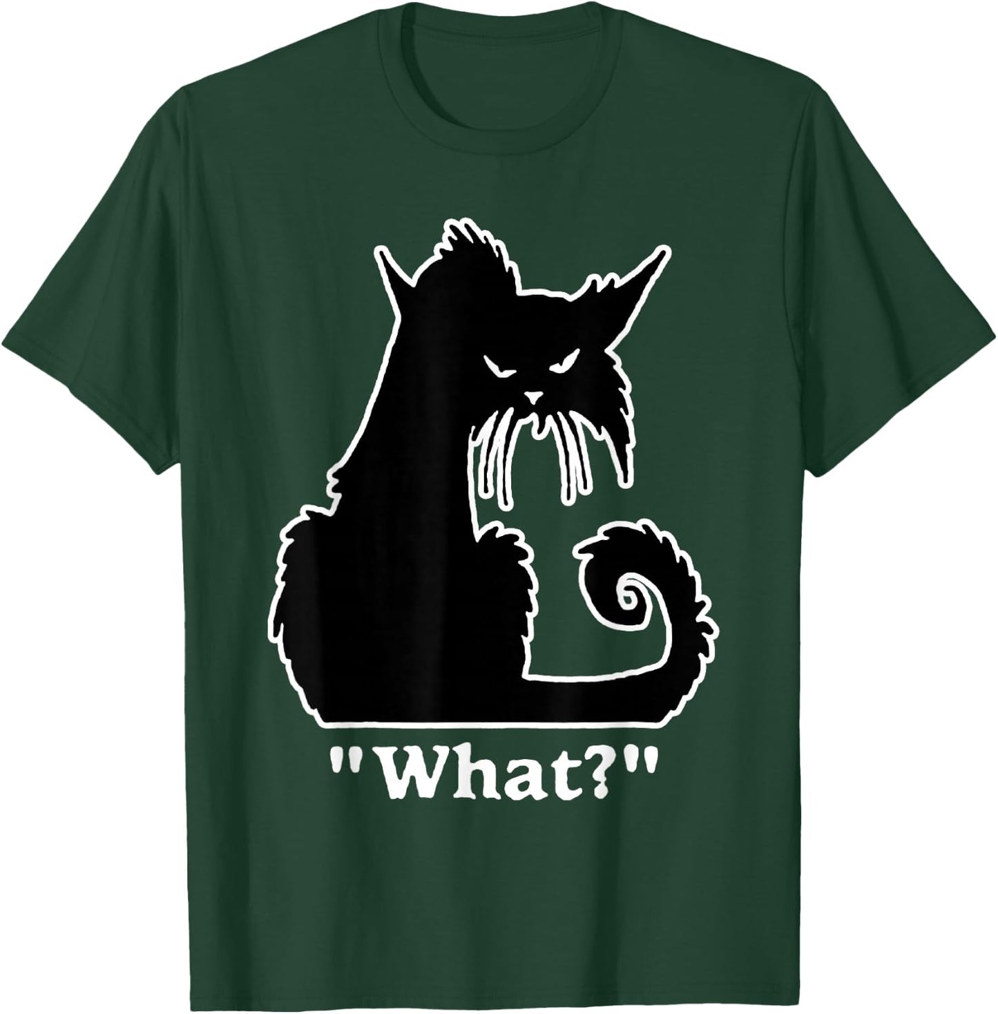 Funny Cat What T-Shirt - T-Shirt | Forest