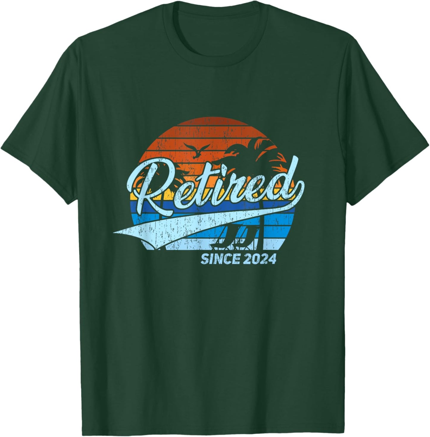 Retired 2024 - Retirement T-Shirt - T-Shirt | Forest