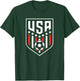 American Flag Soccer Team Boys Men Women Girls Soccer T-Shirt - T-Shirt | Forest