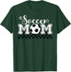 Soccer Mom Soccer Mama Checkered Mothers Day Retro T-Shirt - T-Shirt | Forest