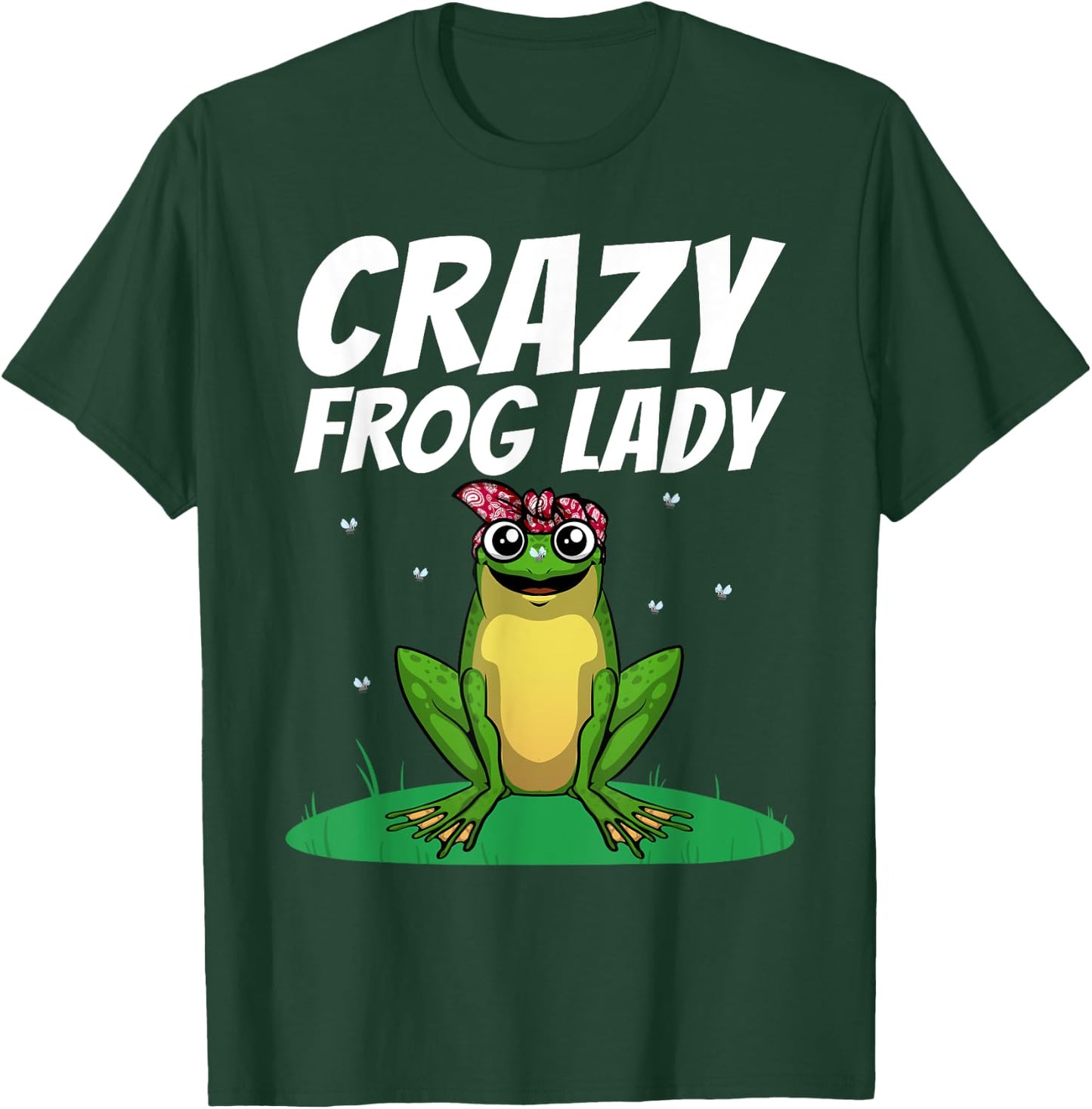 Funny Frog Gift Frog Lover Accessories & Stuff Women's Black Cute Frog Design Girls Teens Frog Amphibian Lover T-Shirt - T-Shirt | Forest