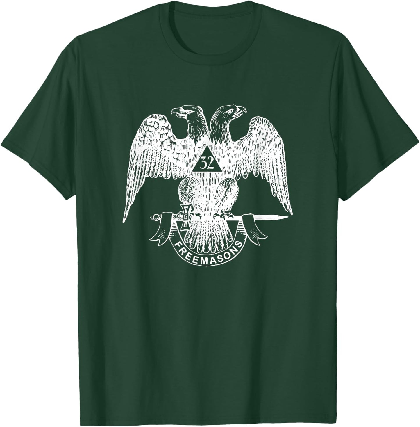 Scottish Rite Eagle 32nd Degree - Freemason Gifts T-Shirt - T-Shirt | Forest