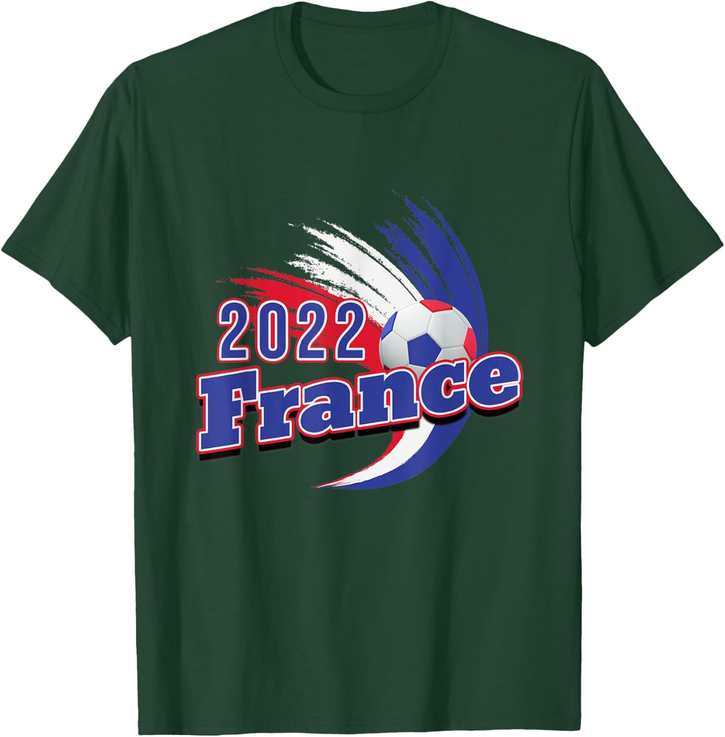 Les Bleus 2022 French Soccer France Vintage Retro Football T-Shirt - T-Shirt | Forest