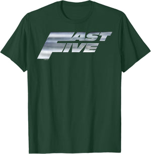 Fast & Furious Five Steel Logo T-Shirt - T-Shirt | Forest