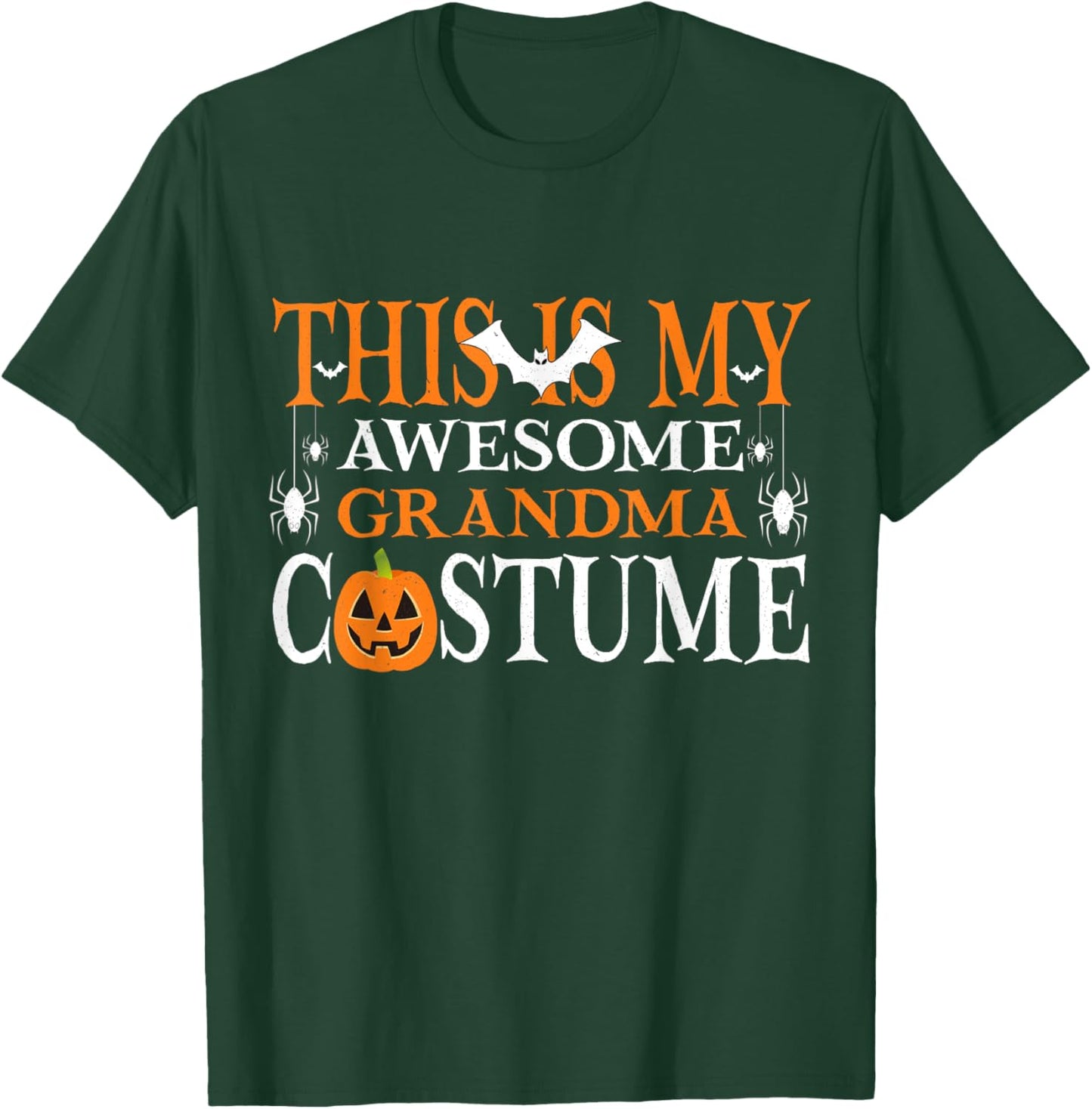 This Is My Awesome Grandma Costume Funny Halloween T-Shirt - T-Shirt | Forest