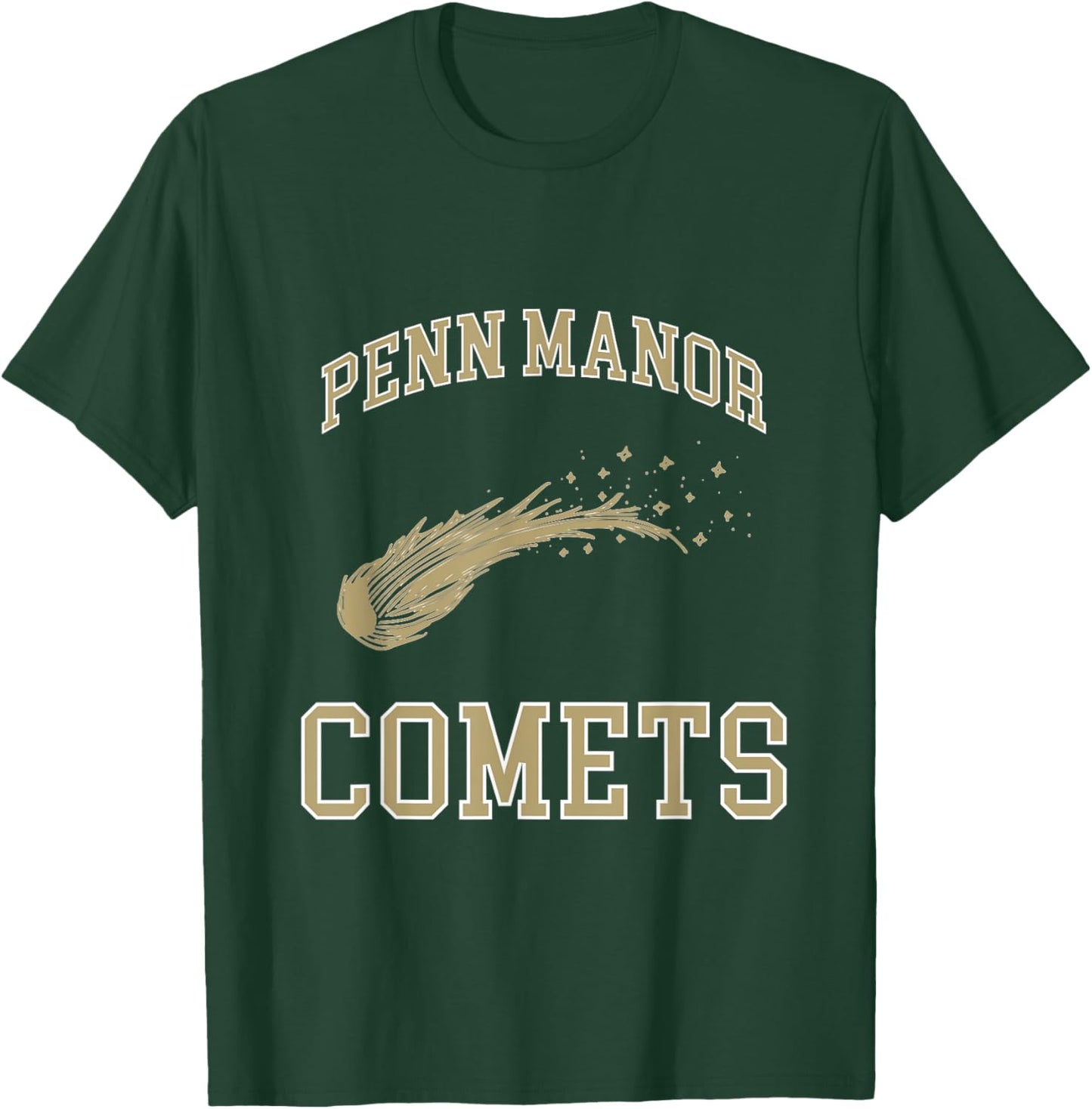 Penn Manor Comets Vintage High School Spirit Wear T-Shirt - T-Shirt | Forest