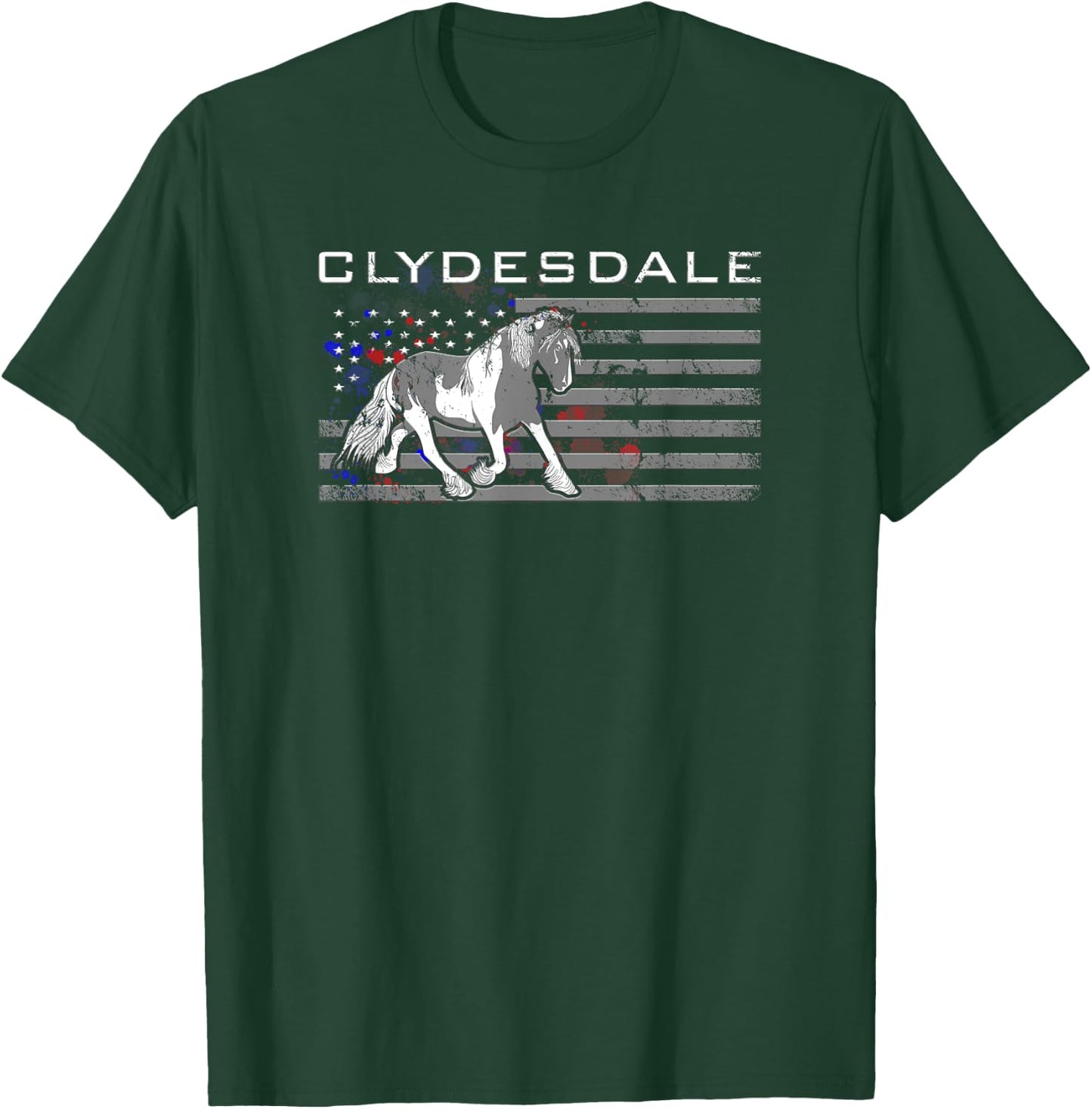 Equiteswear -Adults Black Cotton/Polyester Graphic - Small - Short Sleeve - Classic Fit - Christmas, Birthday - Horse Enthusiasts, Girls T-Shirt - T-Shirt | Forest