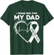 I Wear Red For My Dad CHD Heart Disease Awareness Support T-Shirt - T-Shirt | Forest