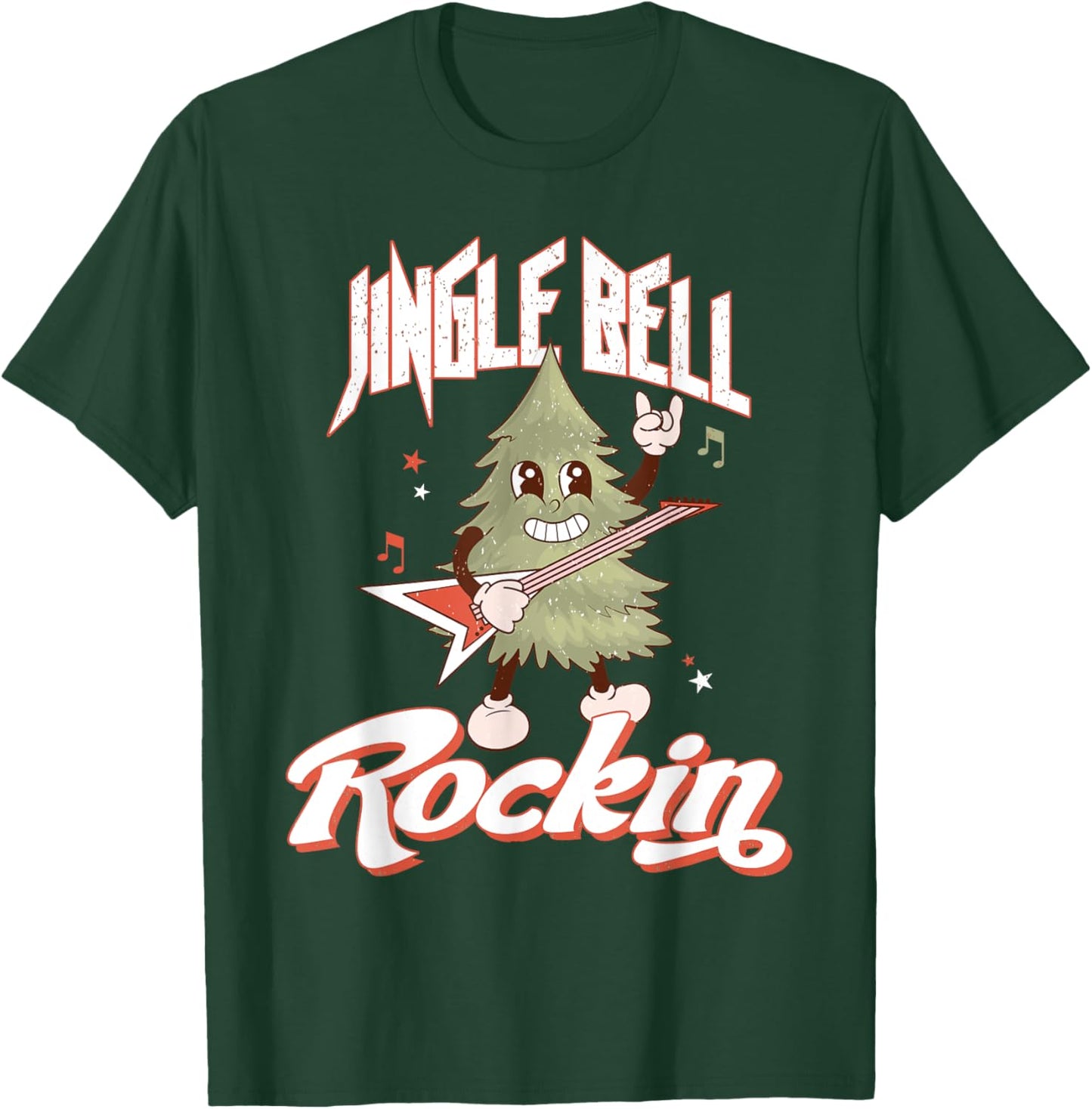 Jingle Bell Rockin for Lovers of Christmas Rock T-Shirt - T-Shirt | Forest