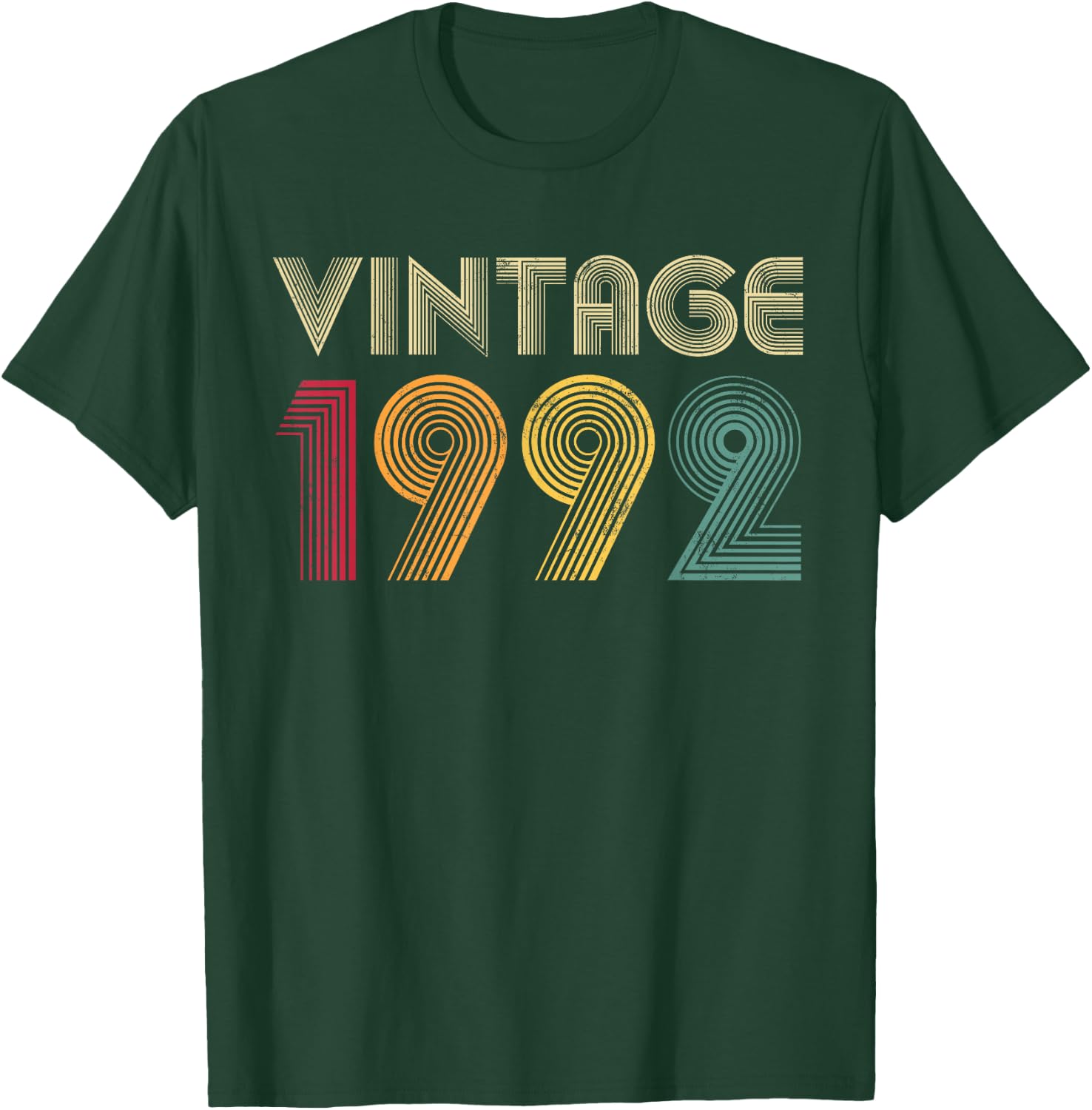 Vintage 1992 33rd Birthday Retro 33 Years Old T-Shirt - T-Shirt | Forest