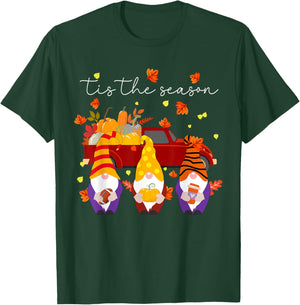 Tis The Season Fall Pumpkin Gomes Thanksgiving Football T-Shirt - T-Shirt | Forest