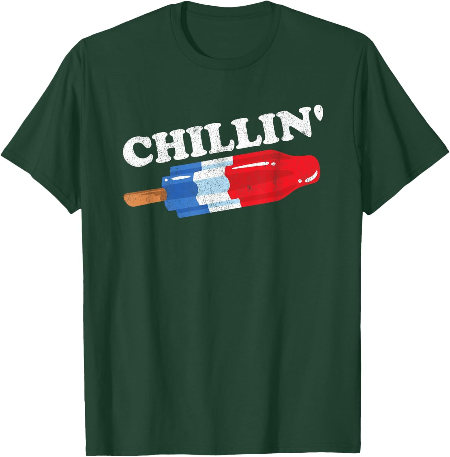 Summer Popsicle Chillin Funny Bomb Retro 80s Pop Gift T-Shirt - T-Shirt | Forest