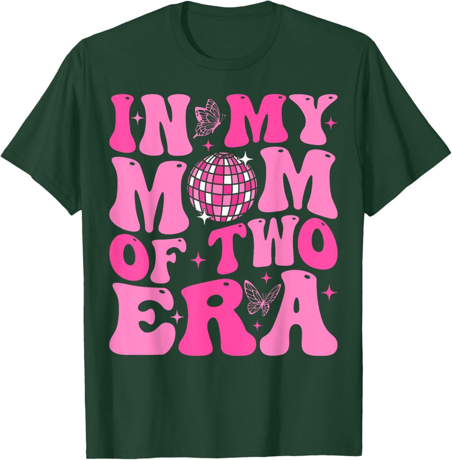 Groovy In My Mom Of Two Era Funny Mother's Day T-Shirt - T-Shirt | Forest