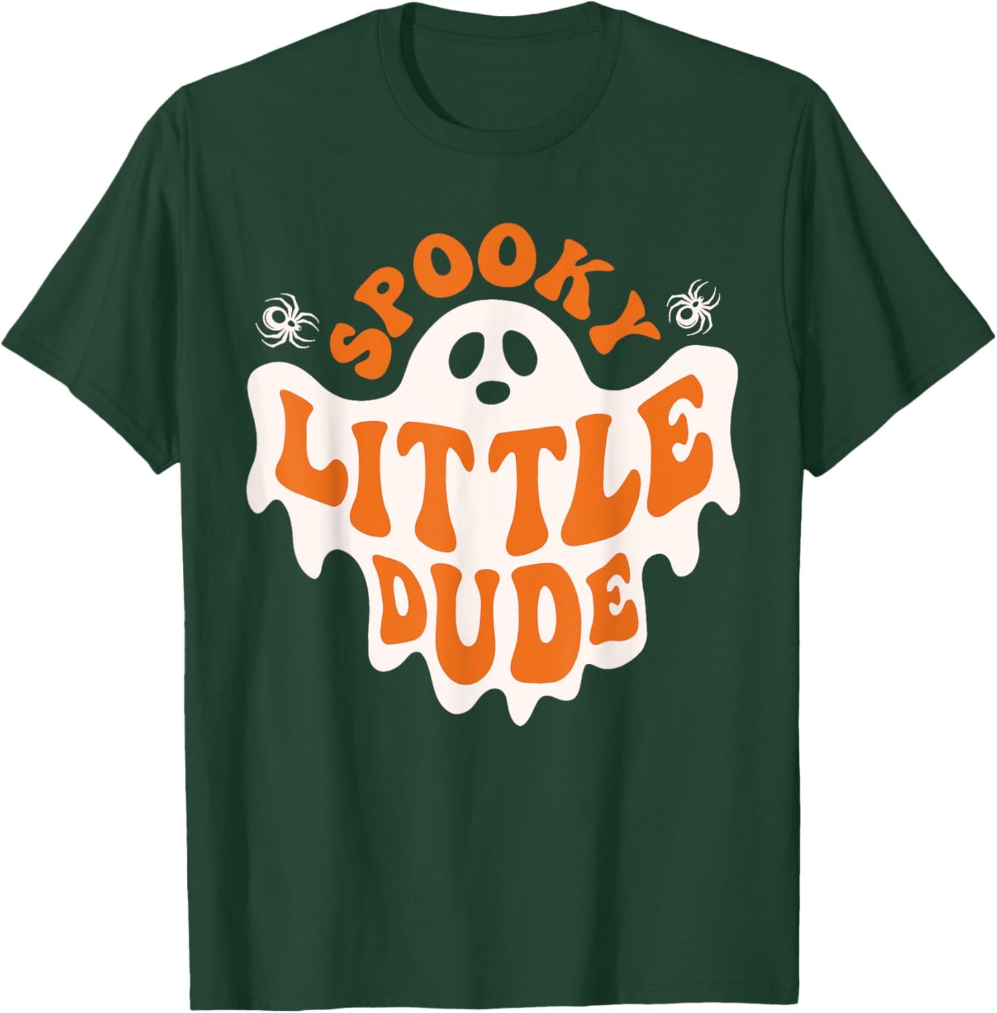 Spooky Little Dude Ghost Boo Halloween Toddler Boys Girls T-Shirt - T-Shirt | Forest