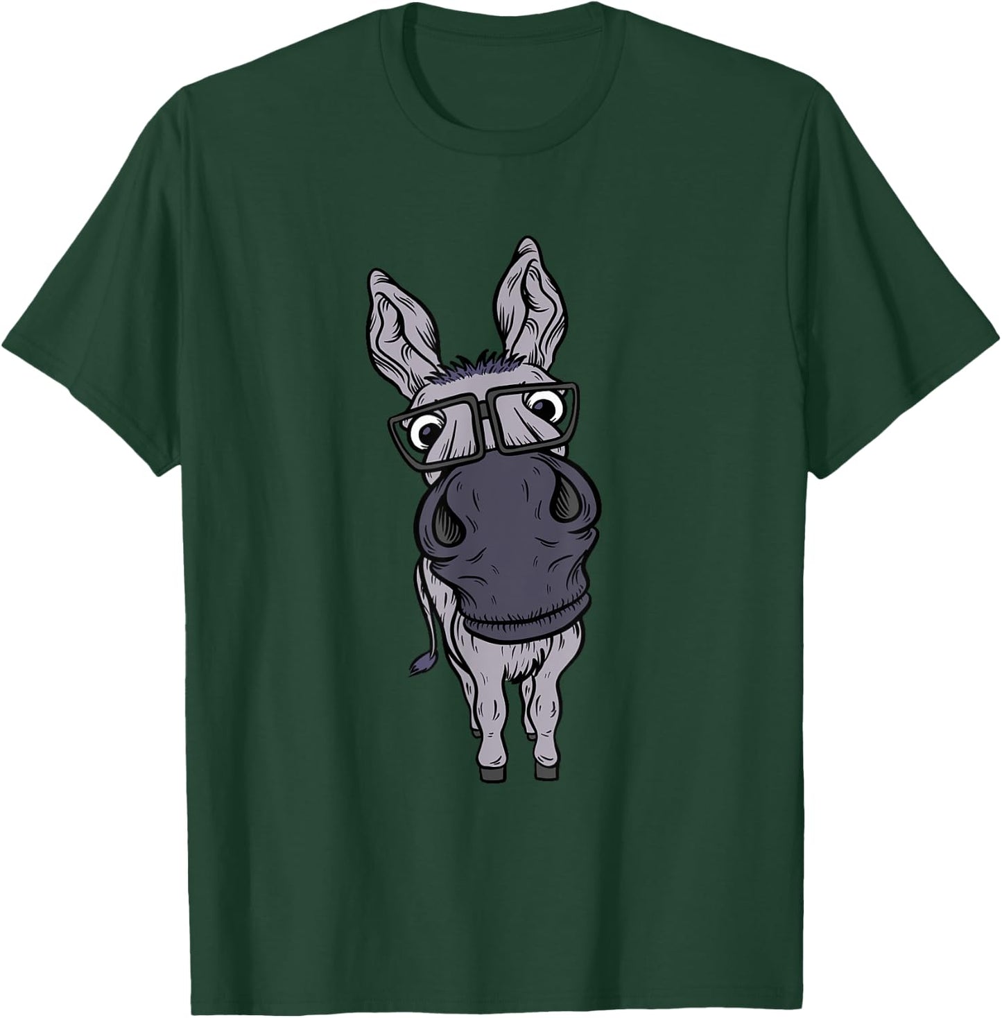 Funny Smart House Donkey Farm Horse Mule Pack Animal Donkey T-Shirt - T-Shirt | Forest