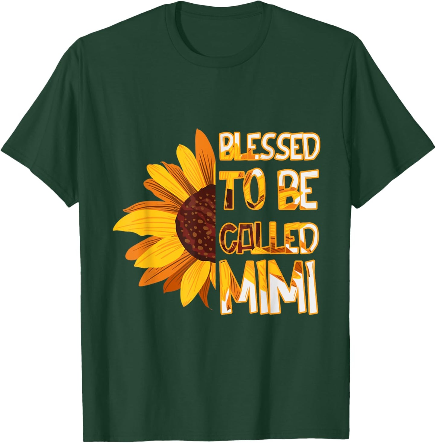 Mom Blessed To Be Called Mimi Flower Mothers Day T-Shirt - T-Shirt | Forest