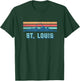 Retro STL, Retro Vintage Sunset St. Louis, Missouri STL 314 T-Shirt - T-Shirt | Forest