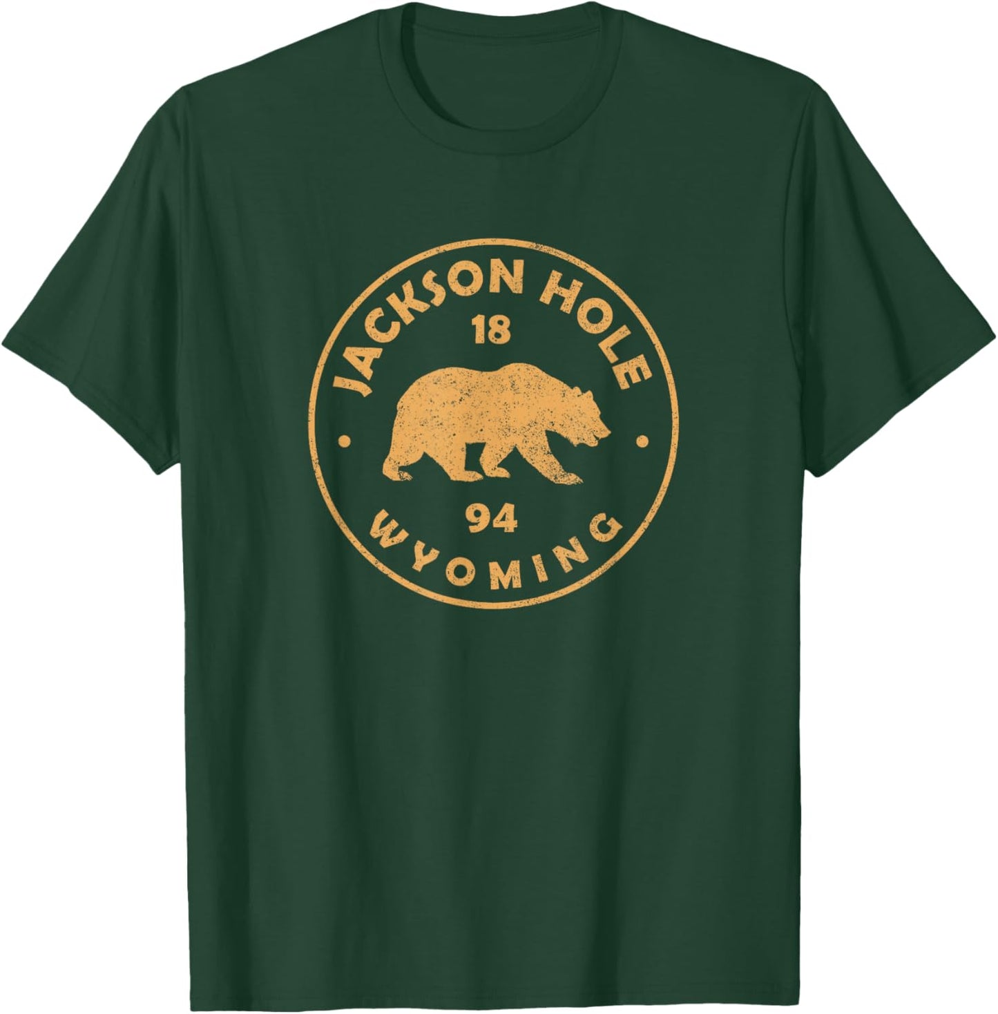 Retro Jackson Hole Wyoming Bear Vintage Kids T-Shirt - T-Shirt | Forest