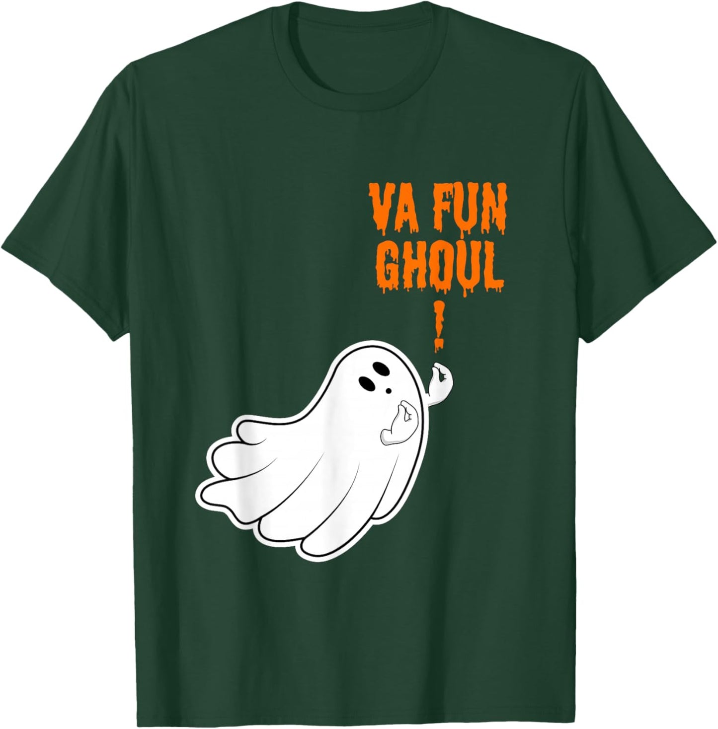 Va Fan Ghoul Funny Halloween Italian Halloween Ghost T-Shirt - T-Shirt | Forest