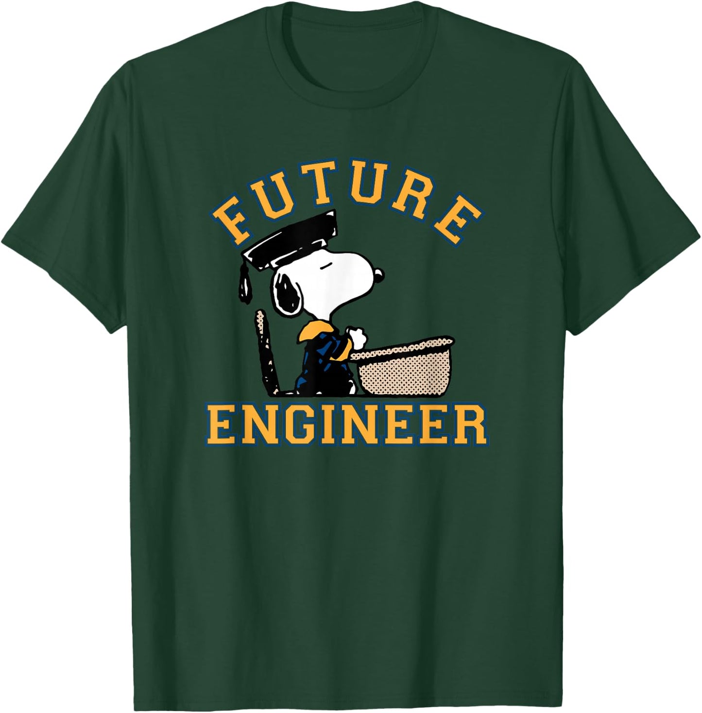 Peanuts Graduation Future Engineer Snoopy T-Shirt - T-Shirt | Forest