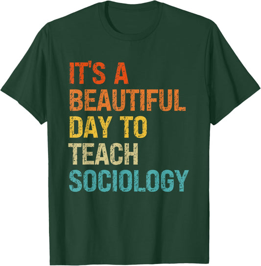 Vintage Sociology Teacher Retro Sociology Class Professor Women T-Shirt - T-Shirt | Forest