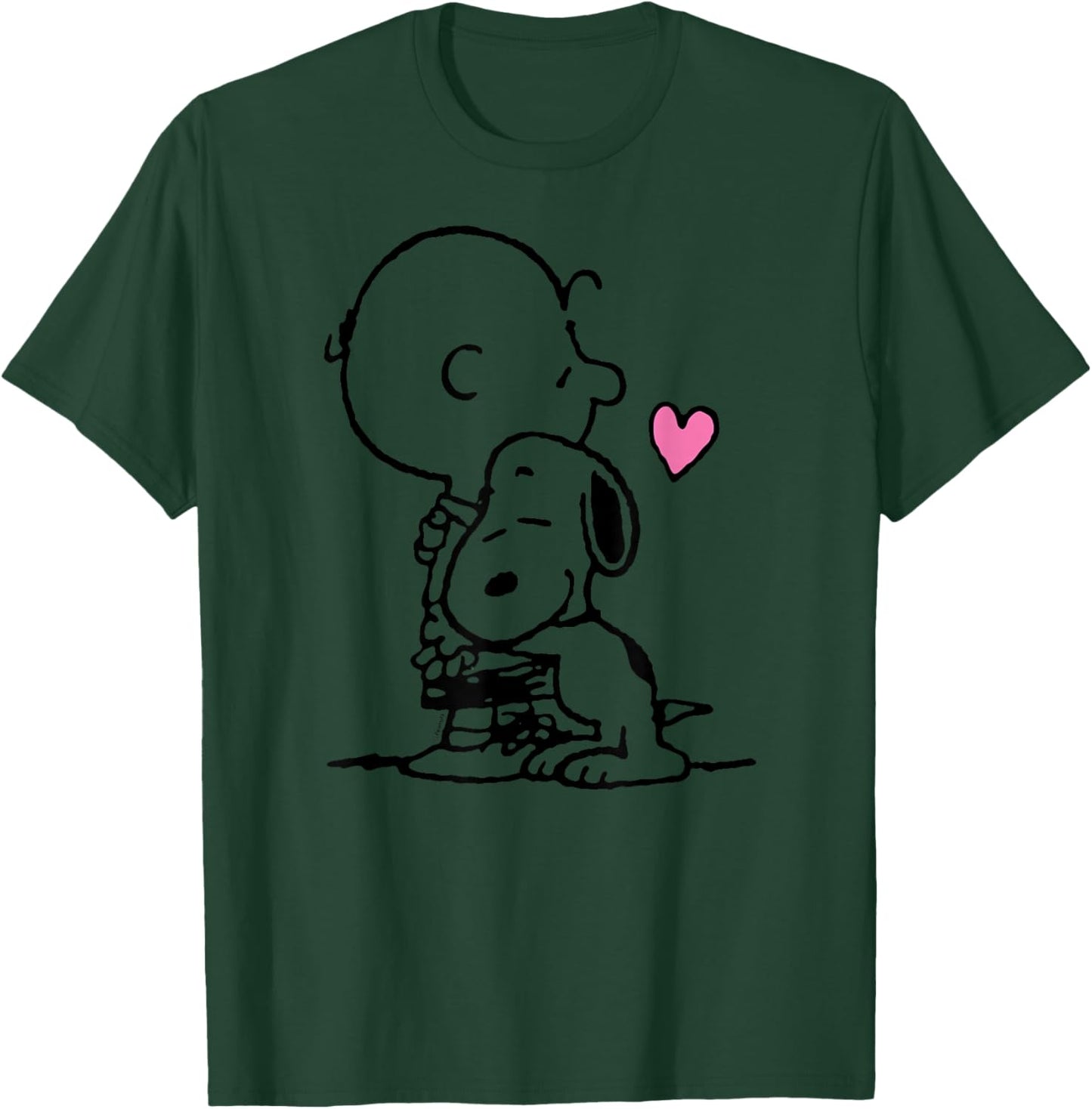 Snoopy Charlie Hug T-Shirt - T-Shirt | Forest