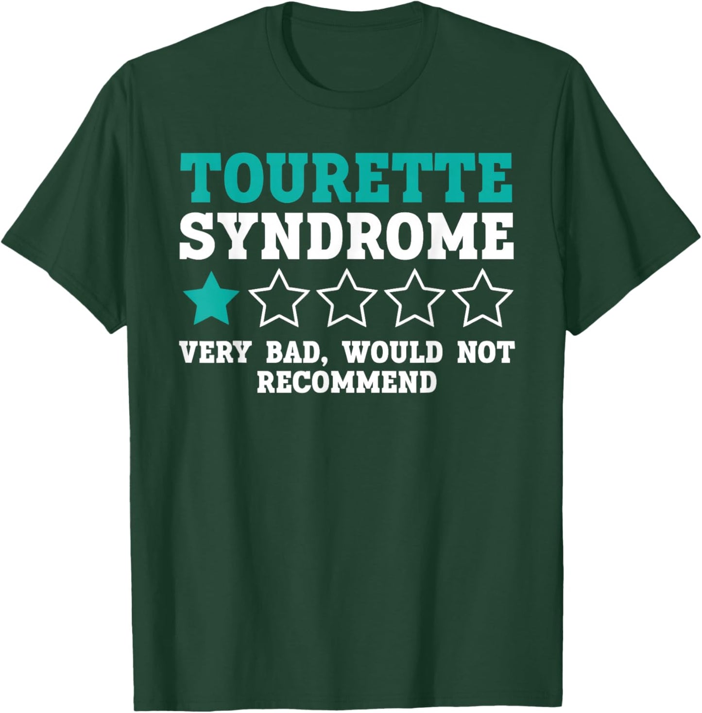 Tourette Syndrome Awareness Teal Ribbon Disorder T-Shirt - T-Shirt | Forest