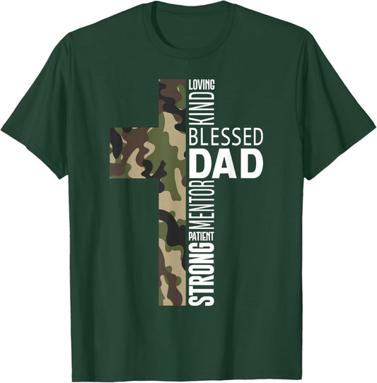 Christian Lovers Man of God Dad Jesus Faith Man of God Dad T-Shirt - T-Shirt | Forest