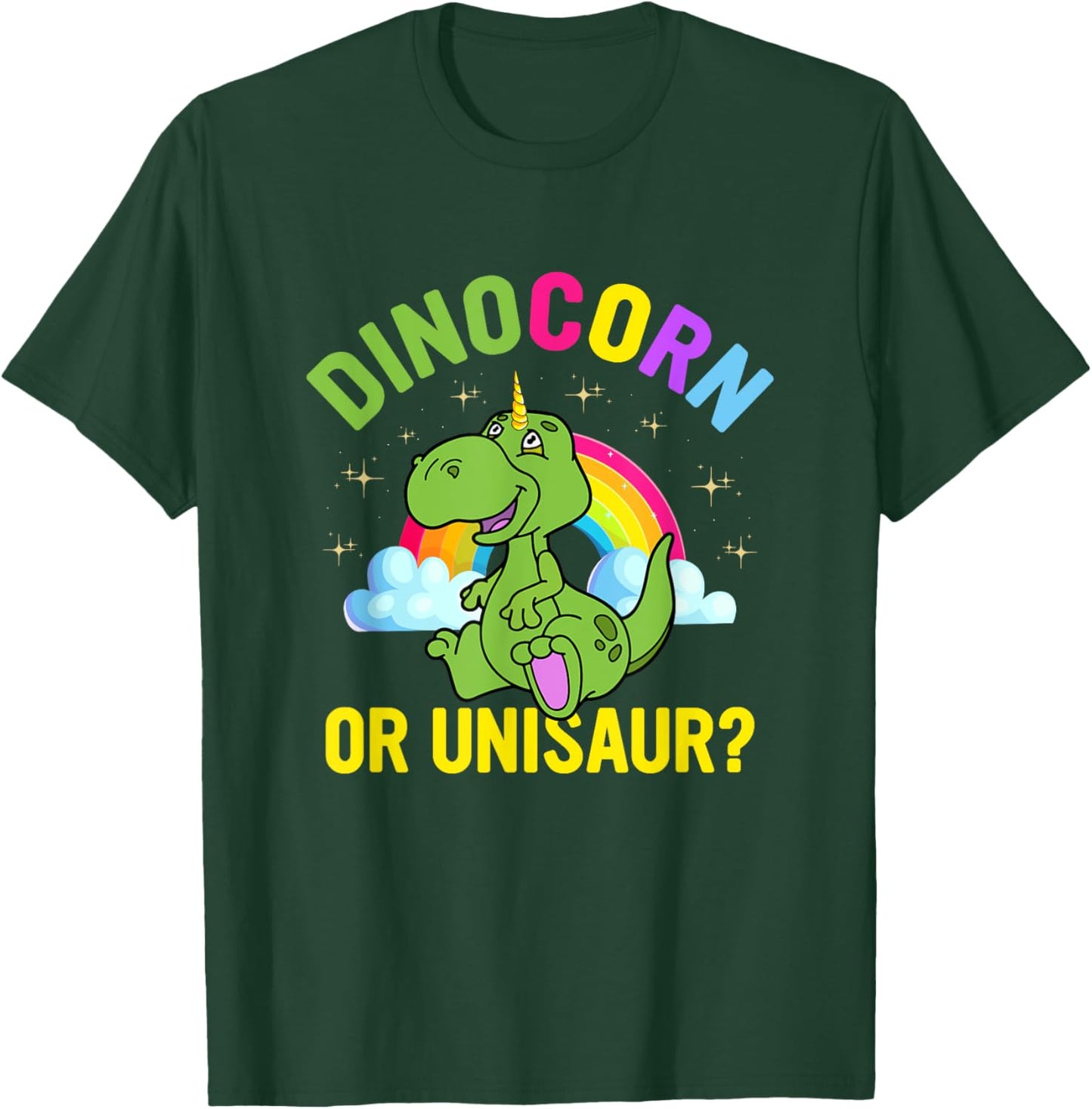 Dinocorn Or Unisaur Funny Dinosaur Saying T Rex Dino Unicorn T-Shirt - T-Shirt | Forest
