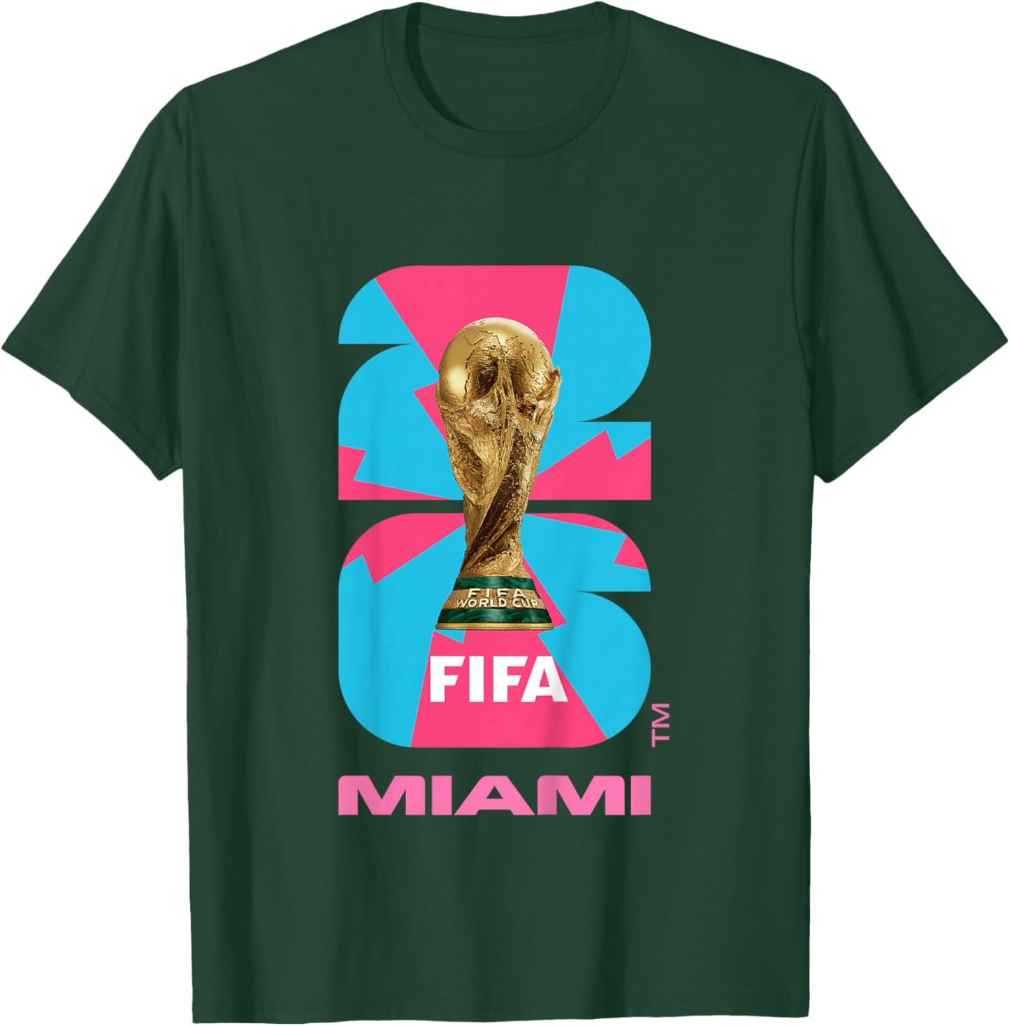 Kids FIFA World CUP26 Miami Trophy Color T-Shirt - T-Shirt | Forest