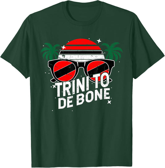 Trini To De Bone Trinidad And Tobago T-Shirt - T-Shirt | Forest