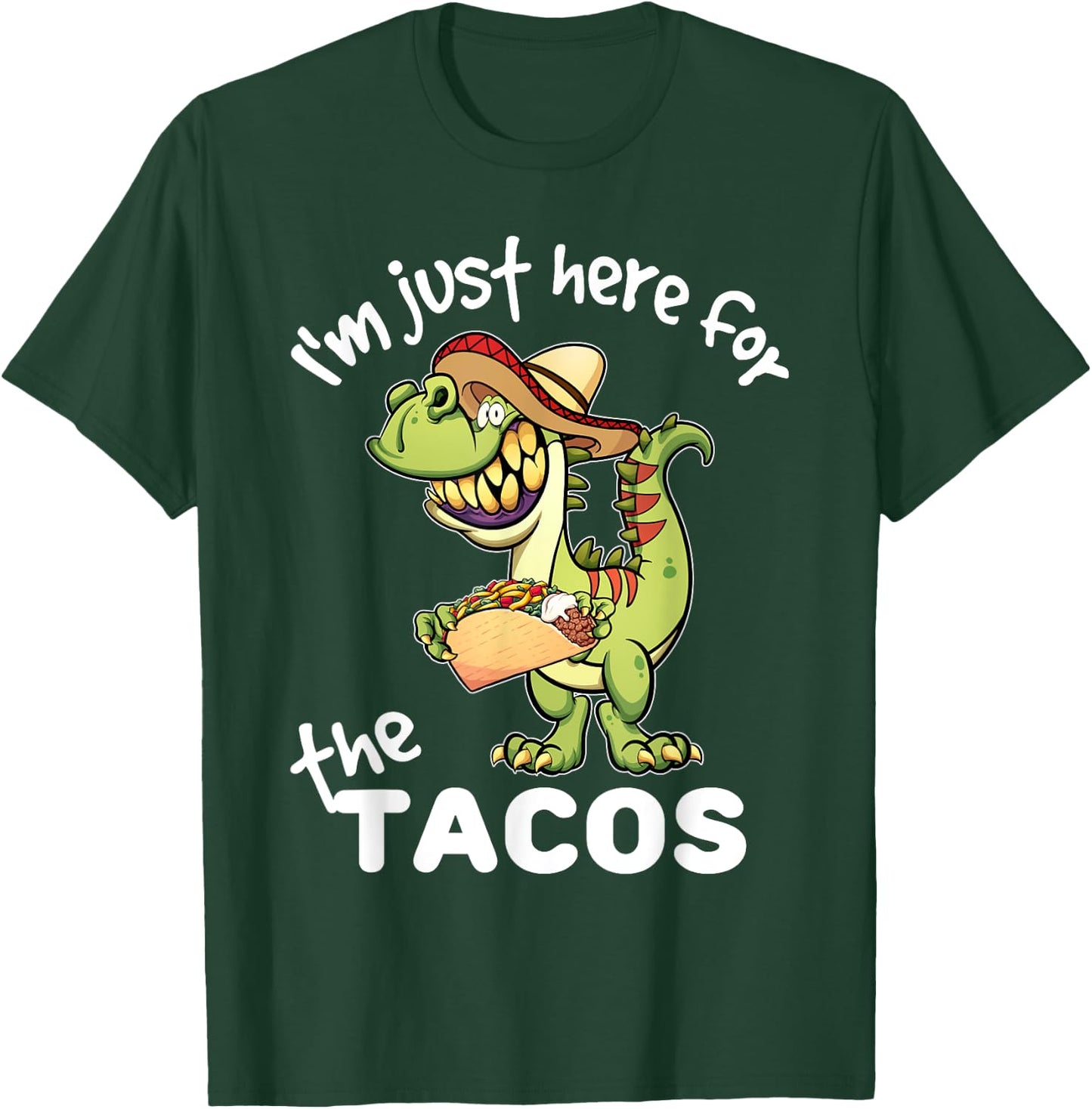 Cinco de Mayo Shirts For Kids Boys Taco T Rex Dinosaur Shirt T-Shirt - T-Shirt | Forest