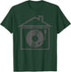 House Music Retro Old School Vinyl Record DJ T-Shirt - T-Shirt | Forest