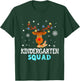 kindergarten Teacher Christmas Squad Reindeer Xmas T-Shirt - T-Shirt | Forest