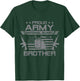 Proud Army National Guard Brother Flag USA Military Veteran T-Shirt - T-Shirt | Forest