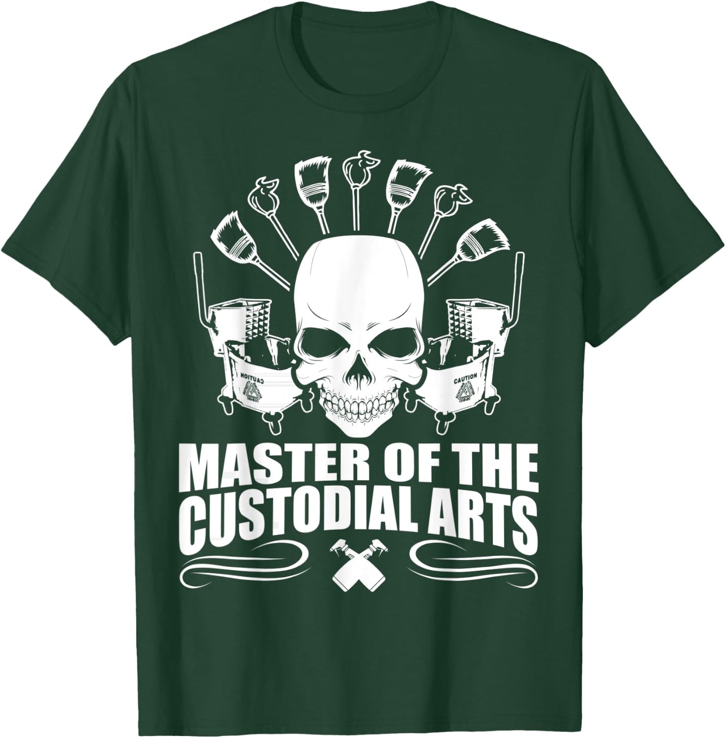 Janitors Masters Of The Custodial Arts T-Shirt - T-Shirt | Forest