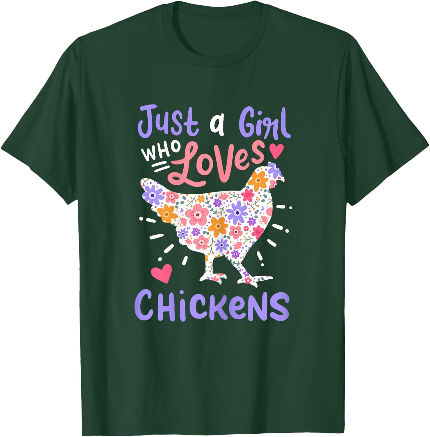 Chicken Hen Love Cute Funny Gift T-Shirt - T-Shirt | Forest