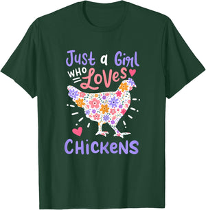 Chicken Hen Love Cute Funny Gift T-Shirt - T-Shirt | Forest