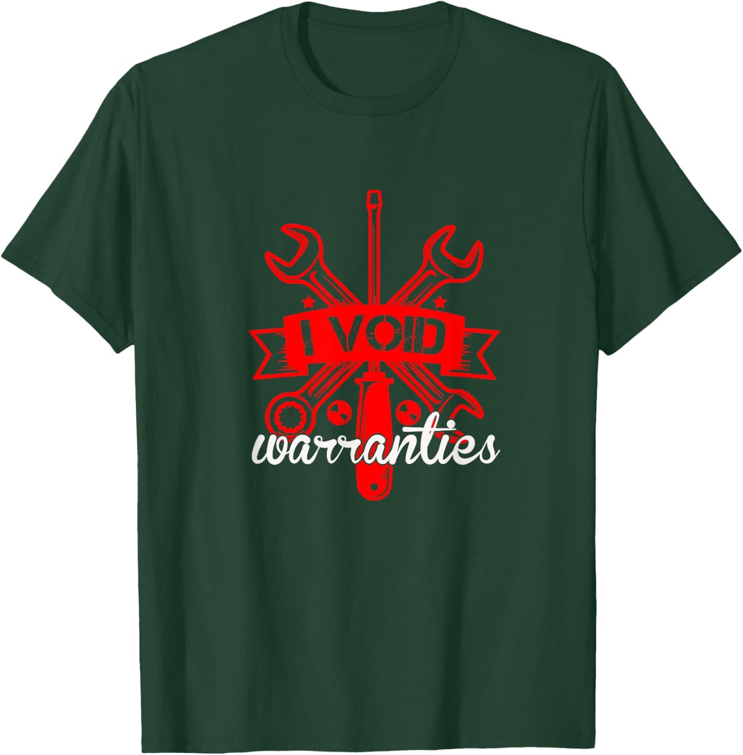 I Void Warranties Car Mechanics Engineer T-Shirt - T-Shirt | Forest