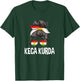 Keca Kurda Kurdish Girl Messy Hair Bun Kurdistan Women Pride T-Shirt - T-Shirt | Forest