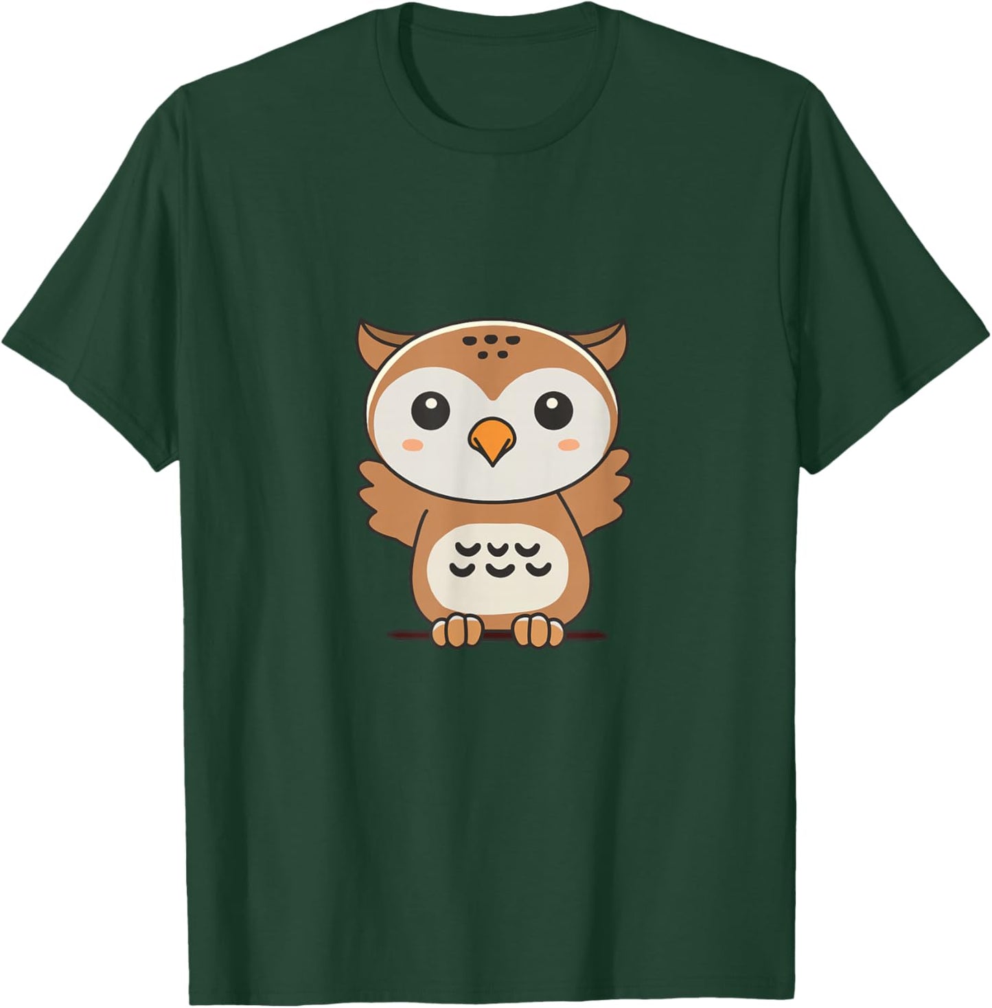 Owl Cute Animals For Kids Manga Owls T-Shirt - T-Shirt | Forest