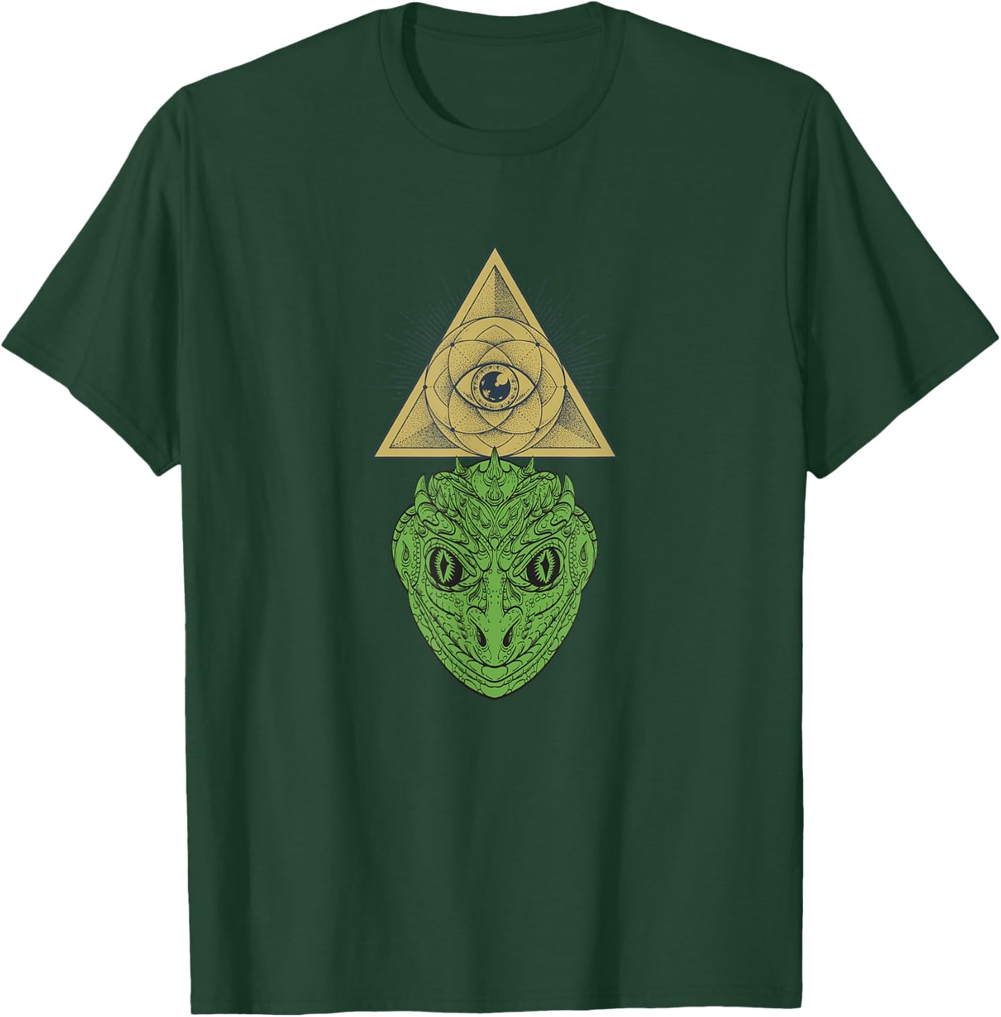 Reptilian Illuminati Conspiracy Theory T-Shirt - T-Shirt | Forest