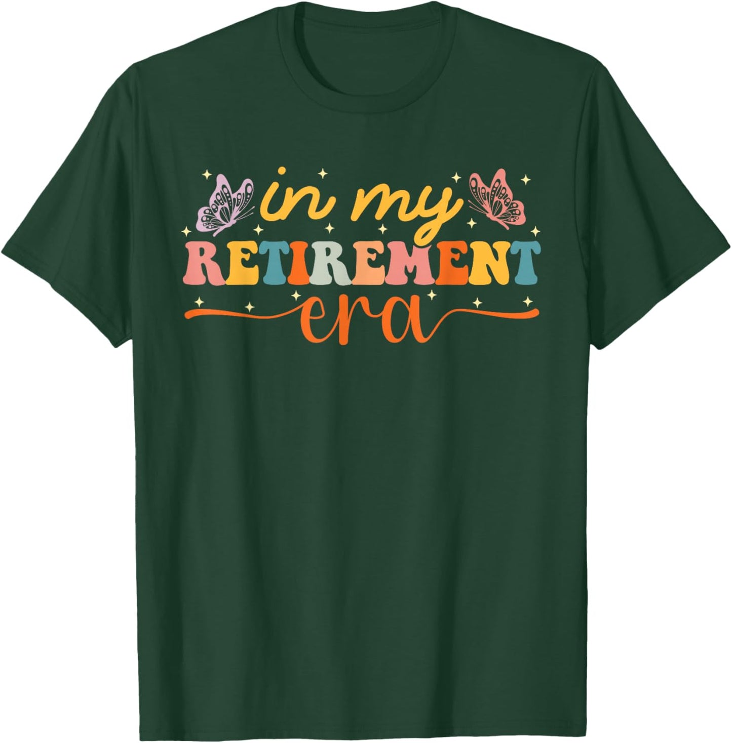 In My Retirement Era Women Retro Teachers 2026 T-Shirt - T-Shirt | Forest