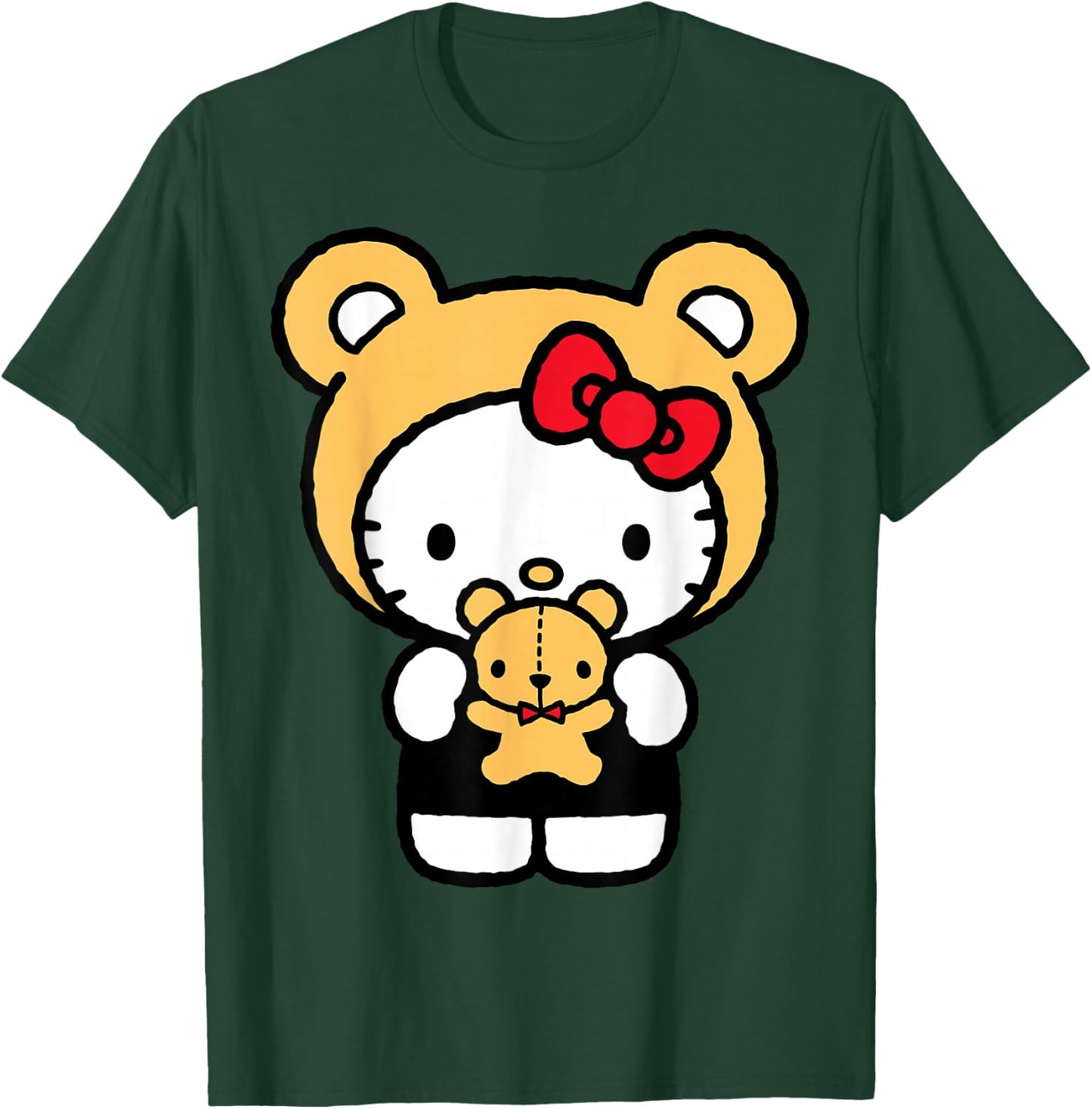 Hello Kitty Teddy Bear Dress Up Small T-Shirt - T-Shirt | Forest