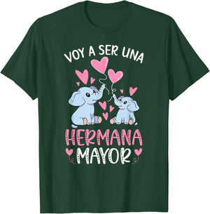 Voy A Ser Hermana Mayor Promovida A Hermana Mayor Elephant T-Shirt - T-Shirt | Forest