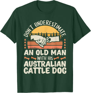 Australian Cattle Dog Shirt Men Women Dog Mom Dog Lover T-Shirt - T-Shirt | Forest