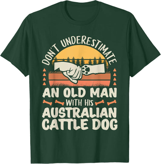 Australian Cattle Dog Shirt Men Women Dog Mom Dog Lover T-Shirt - T-Shirt | Forest